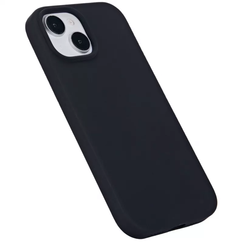 eSTUFF ES67150025 Infinite Rome magnetische Rückseitenhülle für iPhone 15, MagSafe-kompatibel, Polycarbonat/Silikon, Schwarz