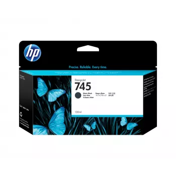 HP 745 130 ml DesignJet Tintenpatrone, Mattschwarz