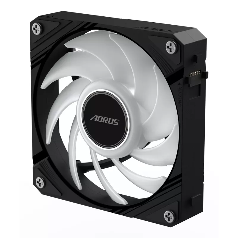 Gigabyte AORUS EZ CHAIN FAN 120 Gehäuselüfter, 120 mm, Schwarz, GP-ECFAN1201