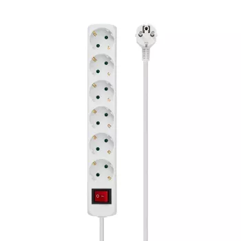 Microconnect GRU00610W Stromverlängerung 10 m 6 AC-Steckdose(n) Innenbereich Weiß