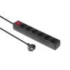 Microconnect GRU0065B Steckdosenleiste Typ F Schwarz