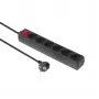 Microconnect GRU0065B Steckdosenleiste Typ F Schwarz