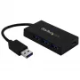 StarTech.com HB30A3A1CSFS 4-Port-USB-3.0-Desktop-Hub, USB-A auf 3x USB-A + 1x USB-C, mit Netzteil