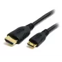 StarTech.com HDACMM1M 1 m High-Speed-HDMI-auf-Mini-HDMI-Kabel mit Ethernet, HDMI 1.4b, 3D, ARC, Stecker/Stecker, vergoldete Kontakte, Schwarz