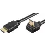 Microconnect HDM19191V2.0A90 HDMI-Kabel 1 m HDMI Typ A (Standard) Schwarz