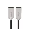 Microconnect HDMISUPERSLIM1M HDMI-Kabel 1 m HDMI Typ A (Standard) Schwarz, Metallic
