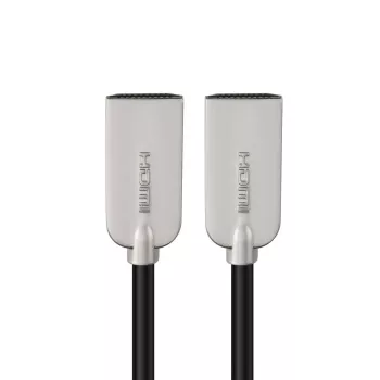 Microconnect HDMISUPERSLIM1M HDMI-Kabel 1 m HDMI Typ A (Standard) Schwarz, Metallic
