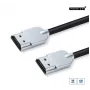 Microconnect HDMISUPERSLIM2M HDMI-Kabel 2 m HDMI Typ A (Standard) Schwarz, Metallisch