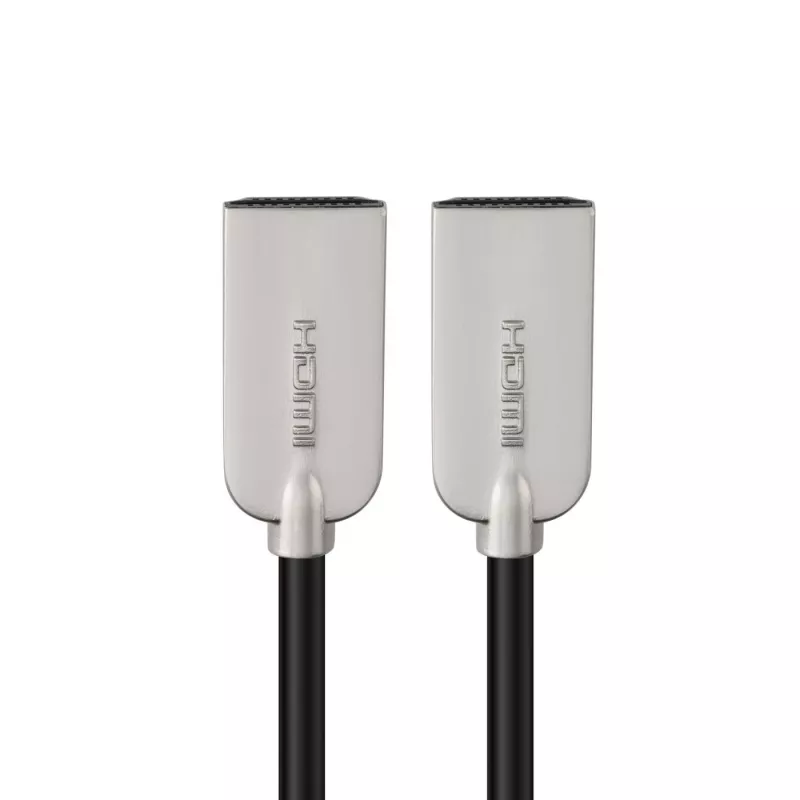 Microconnect HDMISUPERSLIM2M HDMI-Kabel 2 m HDMI Typ A (Standard) Schwarz, Metallisch