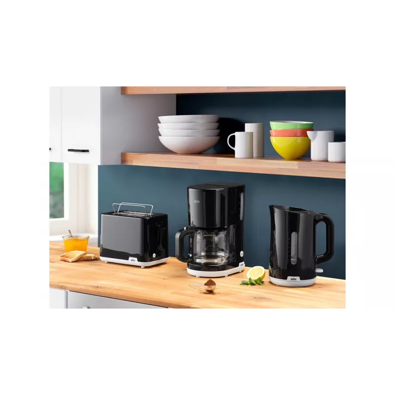 Braun HT1010BK Toaster 2 Scheiben, 900 W, schwarz