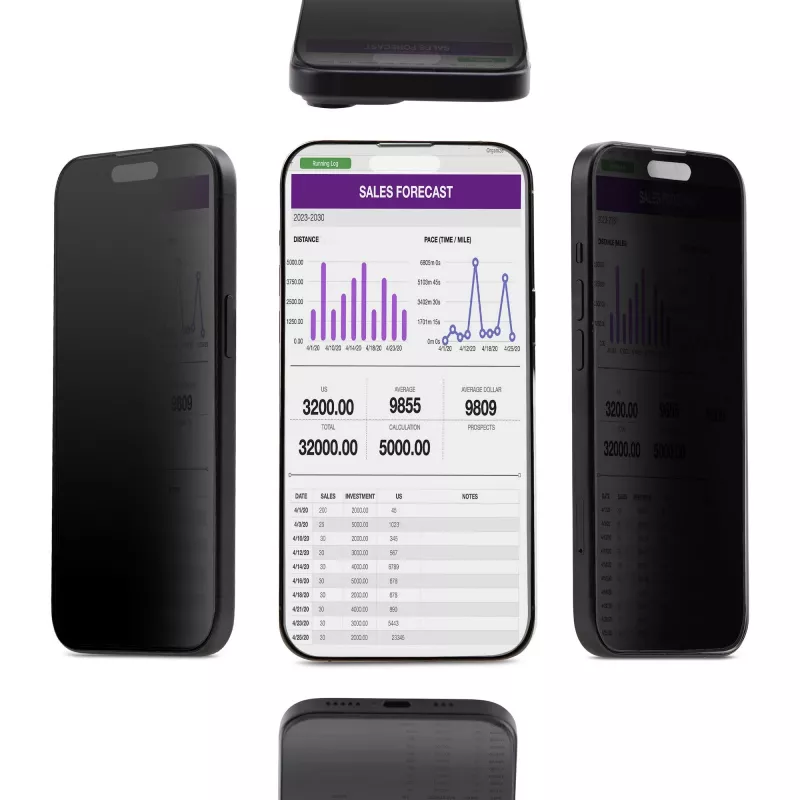 StarTech.com I15T2-PRIVACY-SCREEN Blickschutzfolie für iPhone 15 Pro, Panzerglas, 4-Wege, +/-30° Betrachtungswinkel, schwarz