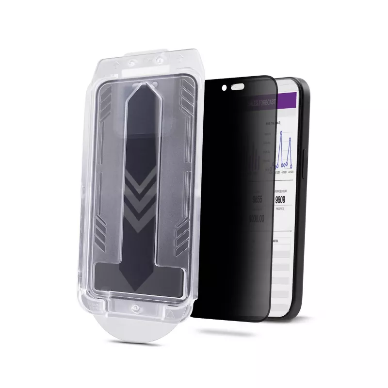 StarTech.com 4-Way 360 Datenschutzfolie für iPhone 16, unterstützt Hoch-/Querformat, Touch-kompatibel, Schutzglas aus gehärtetem Glas, 4-Wege-Filter, TAA