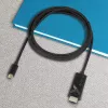 Techly IADAP-USBC-HDMI5TY Videokabel-Adapter 5 m USB Typ-C HDMI Typ A (Standard) Schwarz