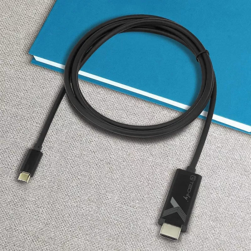 Techly IADAP-USBC-HDMI5TY Videokabel-Adapter 5 m USB Typ-C HDMI Typ A (Standard) Schwarz