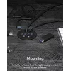 ICY BOX IB-HUB1403A 4-Port USB-3.0-Tisch-Hub mit Audio Ein-/Ausgang, Schwarz