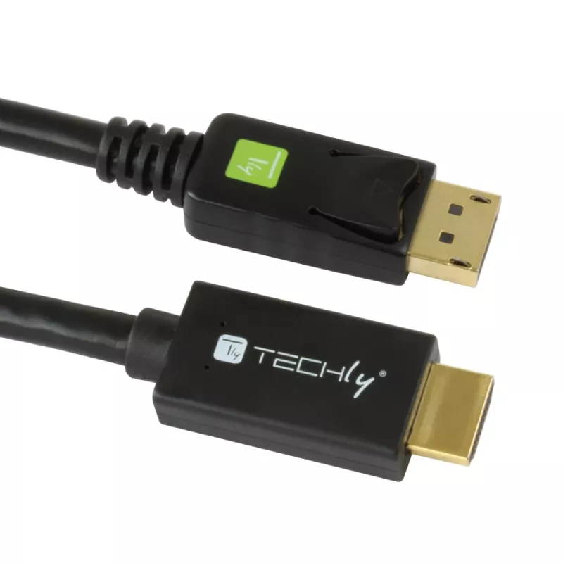 Techly Konverterkabel 2m DisplayPort zu HDMI 1.2 4K ICOC DSP-H12-020