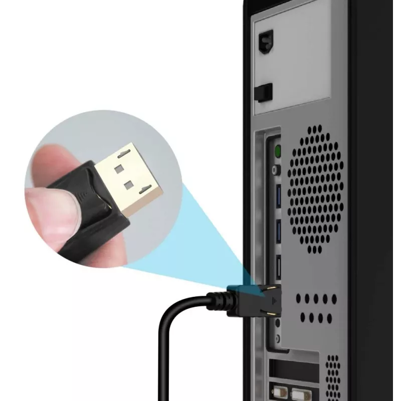 Techly Konverterkabel 2m DisplayPort zu HDMI 1.2 4K ICOC DSP-H12-020