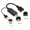 Techly ICOC-HDMI-DP12A HDMI-auf-DisplayPort-Adapter mit USB-Stromversorgung, 4K 30 Hz