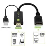 Techly ICOC-HDMI-DP12A HDMI-auf-DisplayPort-Adapter mit USB-Stromversorgung, 4K 30 Hz