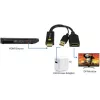 Techly ICOC-HDMI-DP12A HDMI-auf-DisplayPort-Adapter mit USB-Stromversorgung, 4K 30 Hz