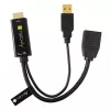 Techly ICOC-HDMI-DP12A HDMI-auf-DisplayPort-Adapter mit USB-Stromversorgung, 4K 30 Hz