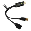 Techly ICOC-HDMI-DP12A HDMI-auf-DisplayPort-Adapter mit USB-Stromversorgung, 4K 30 Hz