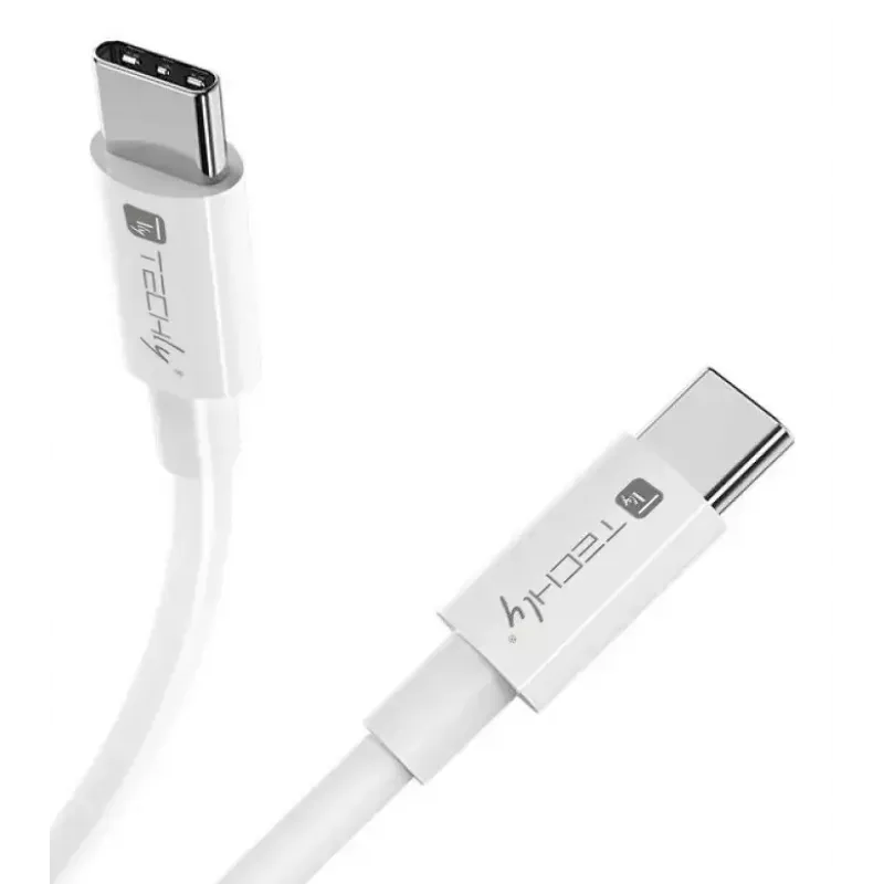Techly ICOC-MU4-40G240W1 USB-Kabel USB4 Gen 3x2 1 m USB C Weiß