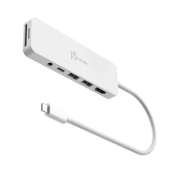j5create JCD373EW - USB-C® Multi-Port Hub mit Power Delivery