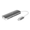 j5create JCD383 USB-C™ 9-in-1 Multi-Adapter, Silber und Weiß