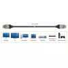 j5create JDC53 Ultra High Speed 8K UHD HDMI™-Kabel, Schwarz und Grau, 2 m