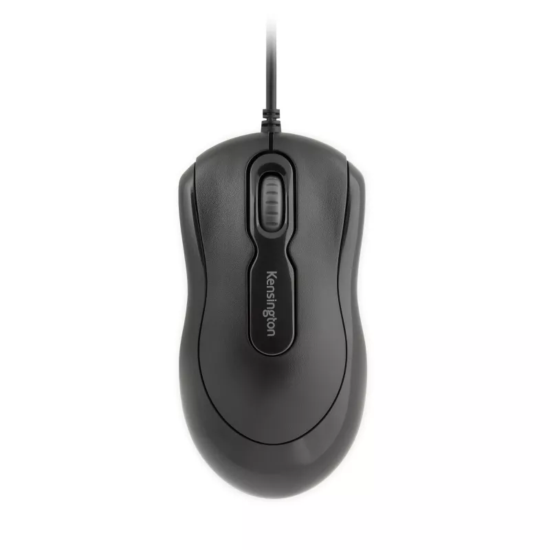 Kensington Maus - in - a - Box kabelgebunden, beidhändig, optisch, USB Typ-A, 800 DPI, Schwarz