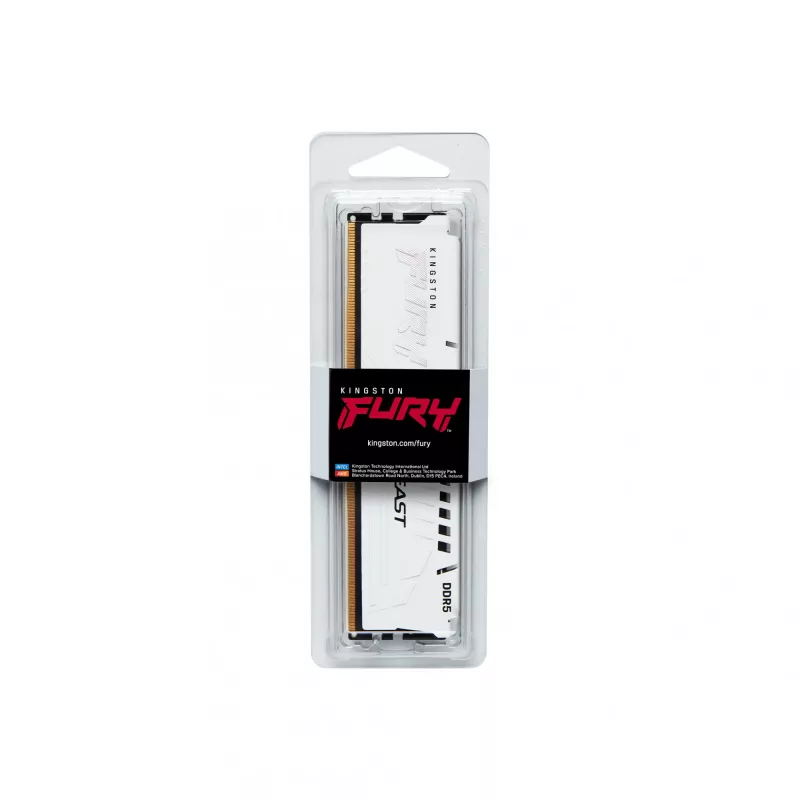Kingston Technology FURY Beast 16GB 5200MT/s DDR5 CL40 DIMM Weiß XMP