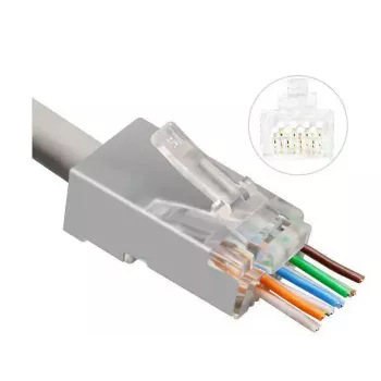 Microconnect KON506-50EZ Drahtverbinder RJ45 Silber