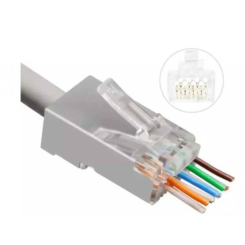 Microconnect KON506-50EZ Drahtverbinder RJ45 Silber