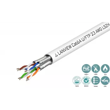 Lanview LVN122430 Netzwerkkabel Weiß 500 m Cat6a U/FTP (STP)