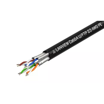 Lanview LVN122445 Netzwerkkabel Schwarz 500 m Cat6a U/UTP (UTP)