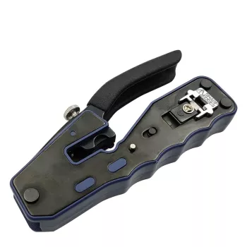 Lanview LVN125456 Kabel-Crimpzange Crimpwerkzeug Schwarz