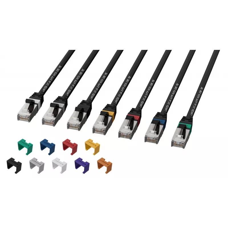 Netzwerkkabel Lanview LV-SFTP6A10B Stecker S/FTP 10m Schwarz