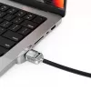 Compulocks Ledge Lock Adapter für MacBook Pro 14 Zoll M1 M2 M3 Schlüsselkabelschloss Silber