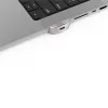 Compulocks Ledge Lock Adapter für MacBook Pro 16 Zoll M1 M2 M3 Kombinationskabelschloss Silber