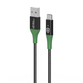 Microconnect MC-SMART USB-A-C-01 USB-Kabel USB 2.0 1 m USB A USB C Schwarz, Grün