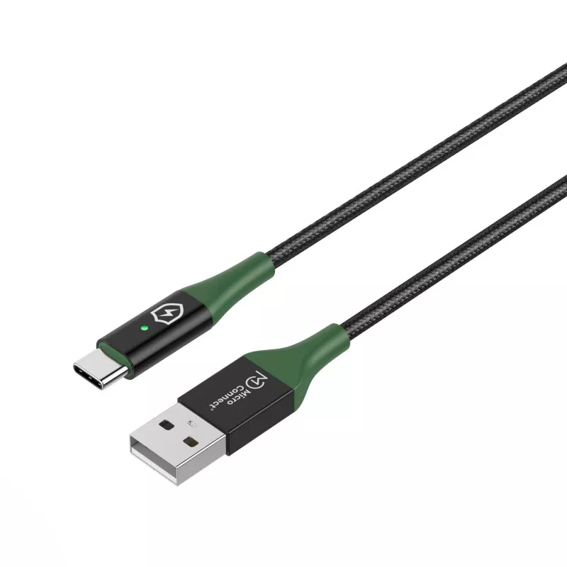 Microconnect MC-SMART USB-A-C-02 USB-Kabel USB 2.0 2 m USB A USB C Schwarz, Grün