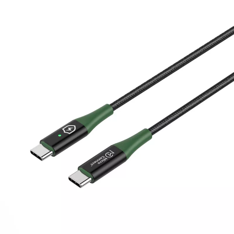 Microconnect MC-SMART USB-C-C-01 USB-Kabel USB 2.0 1 m USB C Schwarz, Grün