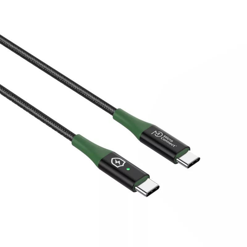 Microconnect MC-SMART USB-C-C-02 USB-Kabel USB 2.0 2 m USB C Schwarz, Grün