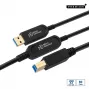 Microconnect MC-USB3.0AB10OP USB-Kabel USB 3.2 Gen 2 (3.1 Gen 2) 10 m USB A USB B Schwarz
