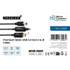 Microconnect MC-USB3.0AB15OP USB-Kabel USB 3.2 Gen 2 (3.1 Gen 2) 15 m USB A USB B Schwarz