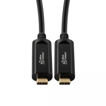 Microconnect MC-USB3.1C15OP USB-Kabel USB 3.2 Gen 2 (3.1 Gen 2) 15 m USB C Schwarz