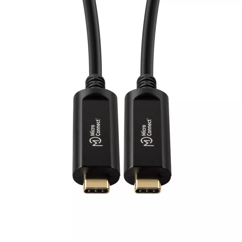 Microconnect MC-USB3.1CC10OP USB-Kabel USB 3.2 Gen 2 (3.1 Gen 2) 10 m USB C Schwarz