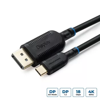 Microconnect MC-USBCDP2 Videokabel-Adapter 2 m USB Type-C DisplayPort Schwarz
