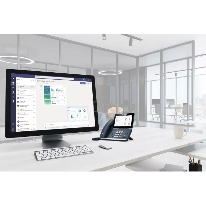 Yealink MP58 Microsoft Teams Edition, IP-Telefon, Grau, Kabelgebundenes Mobilteil, Tisch, Android, Microsoft Teams